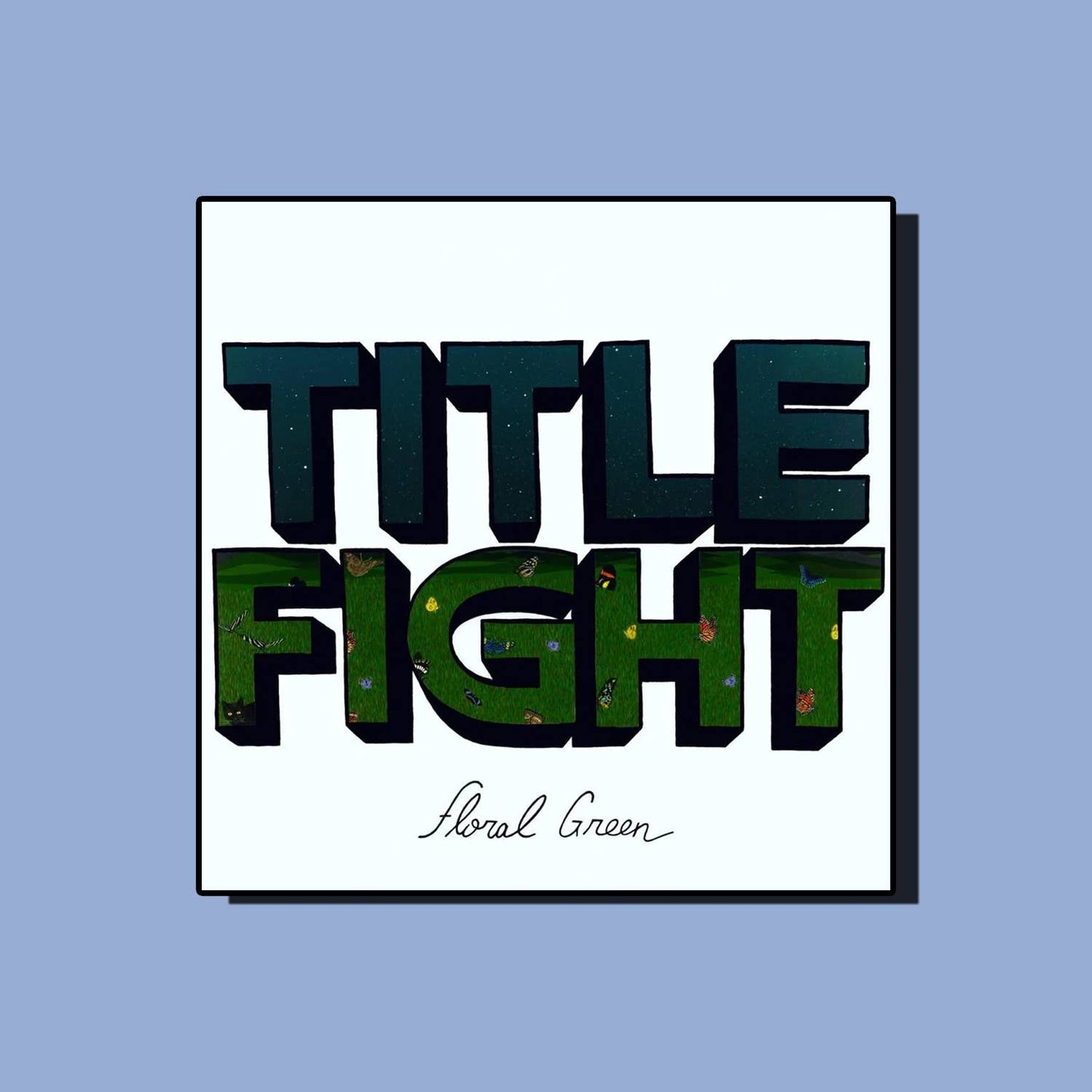 Title Fight Floral Green Album Vinyl Sticker