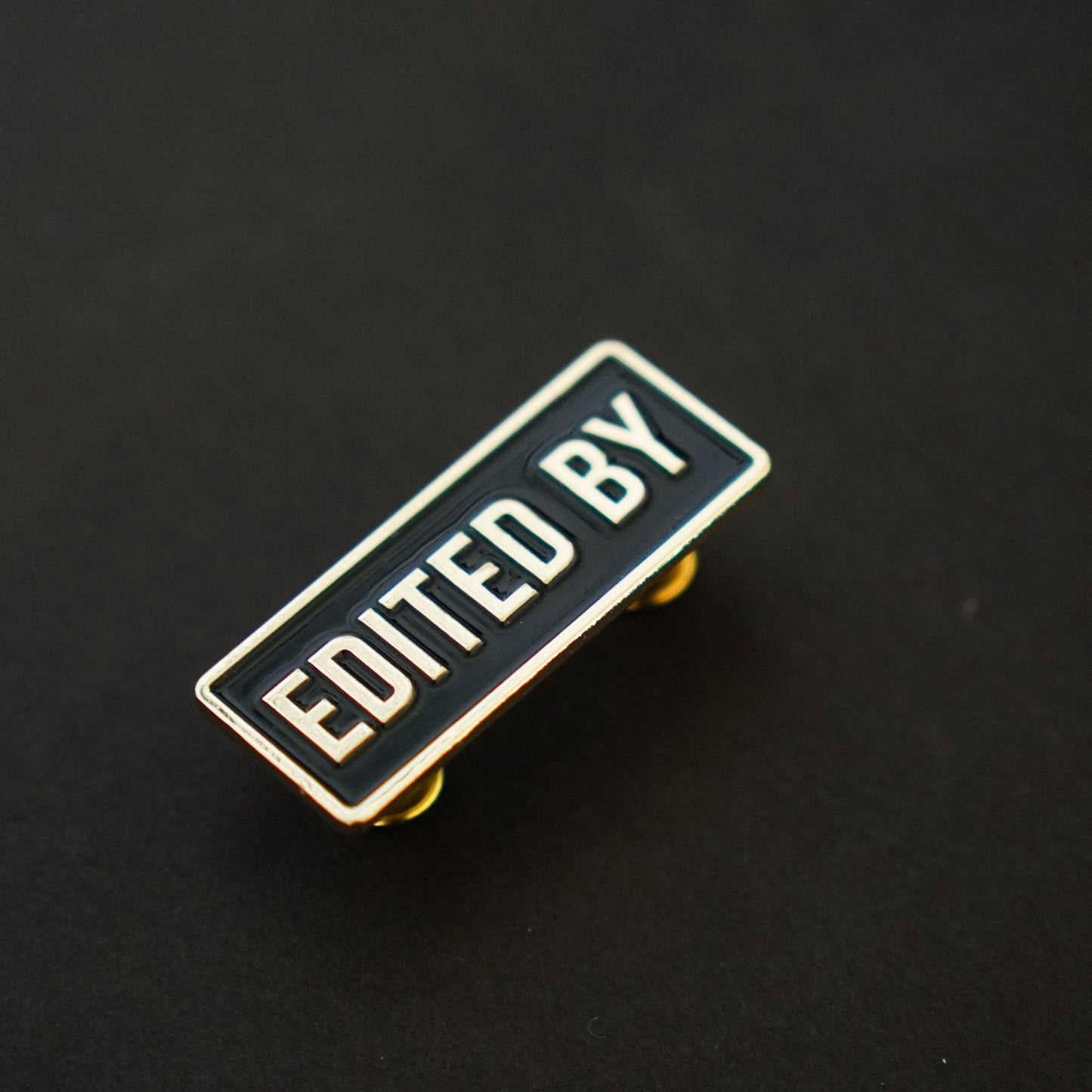 Edited by Credit Enamel Pin
