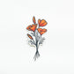 California Native Wildflowers Vinyl Sticker Three-Pack