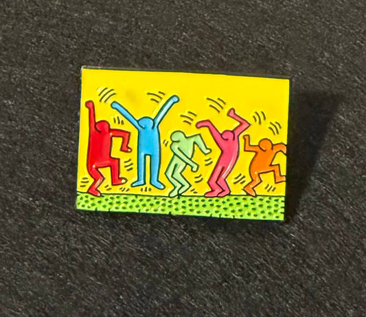 Keith Haring Dance Party Pin