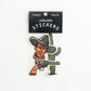 Old West Cowboy Vinyl Sticker Three-Pack - Western Theme
