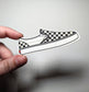 Checkered Slip-On Shoe Sticker