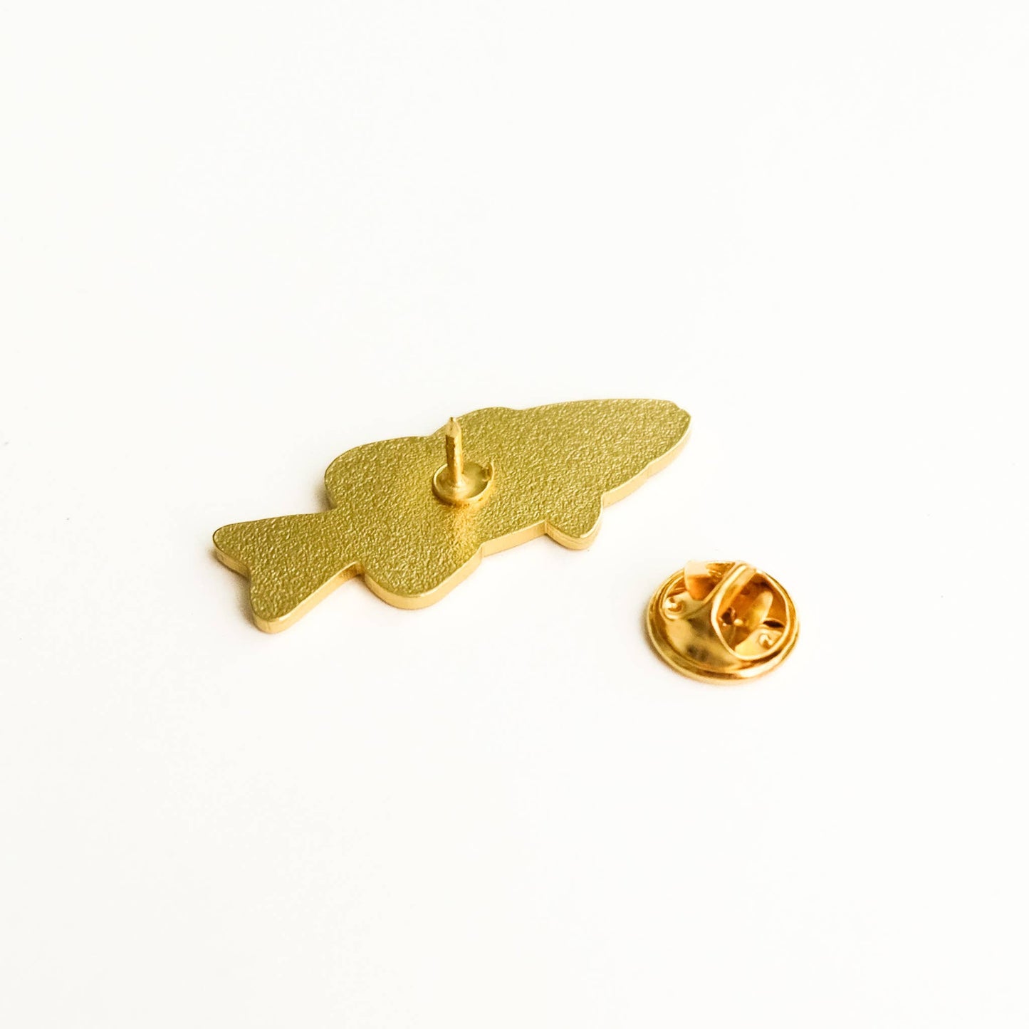 Smallmouth Bass - Metallic Gold Enamel Pin