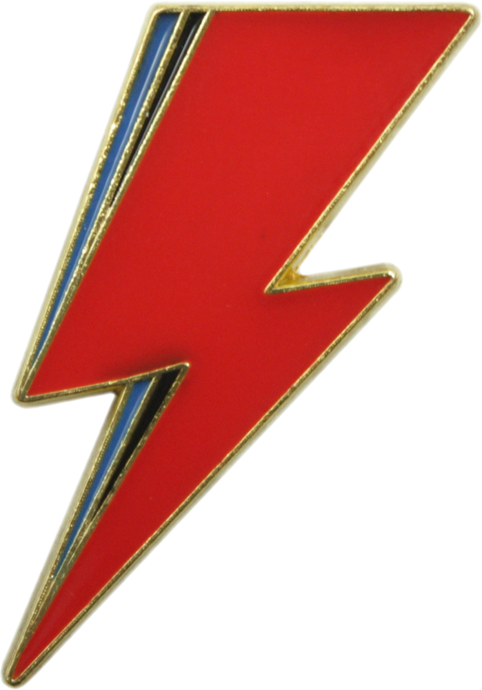 David Bowie Bolt - 1970s Glam Rock Music Band - Enamel Pin