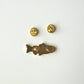 Rainbow Trout - Metallic Gold Enamel Pin