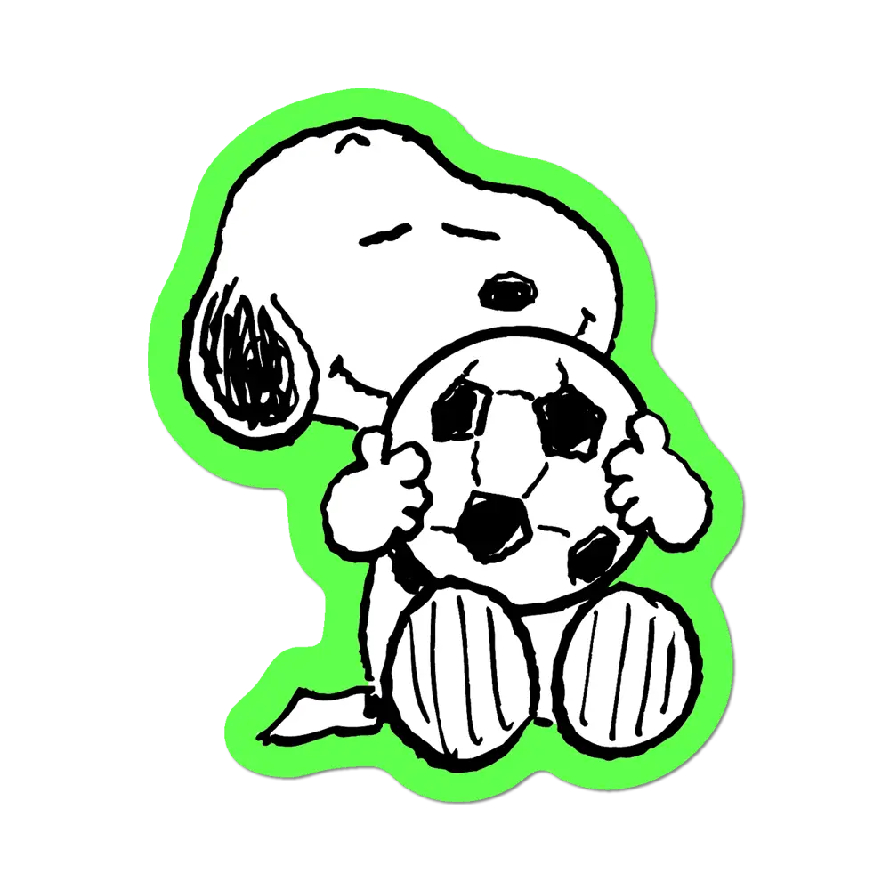 Soccer Snoopy - Die-Cut Sticker (World Cup)