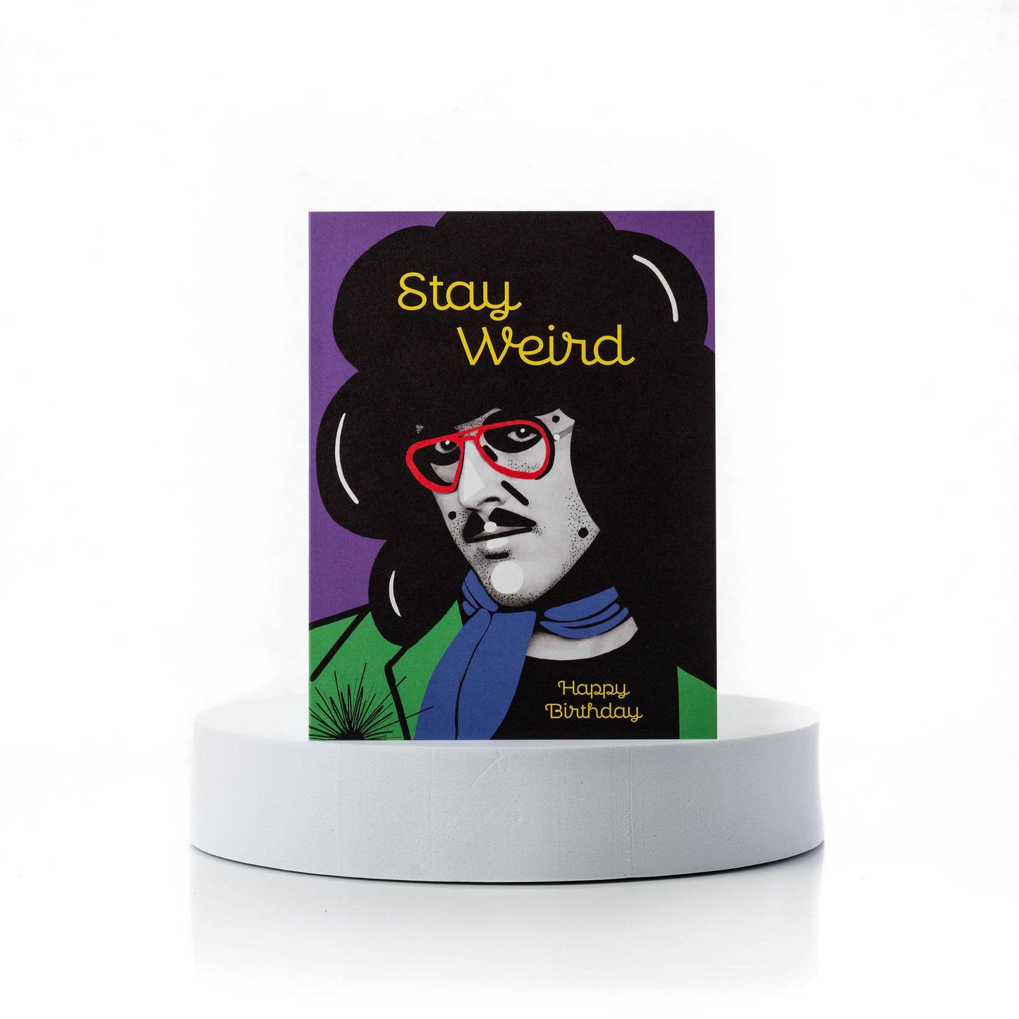 Stay Weird! Happy Birthday from Weird Al Music Art Card