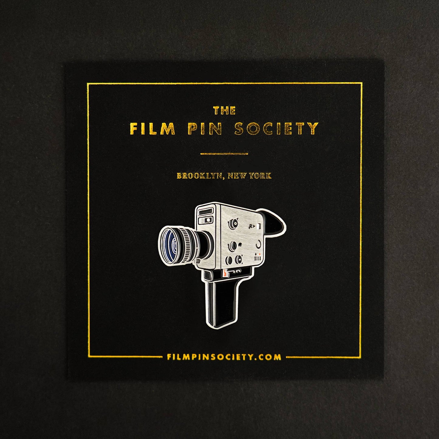 Retro Super 8 Camera Enamel Pin