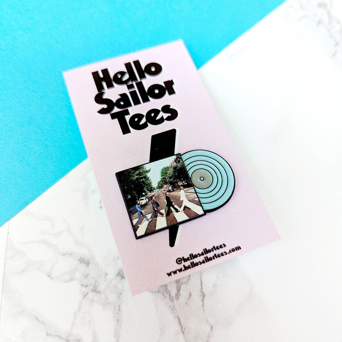 Beatles Abbey Road Record Album Wave Rock Pop Enamel Pin