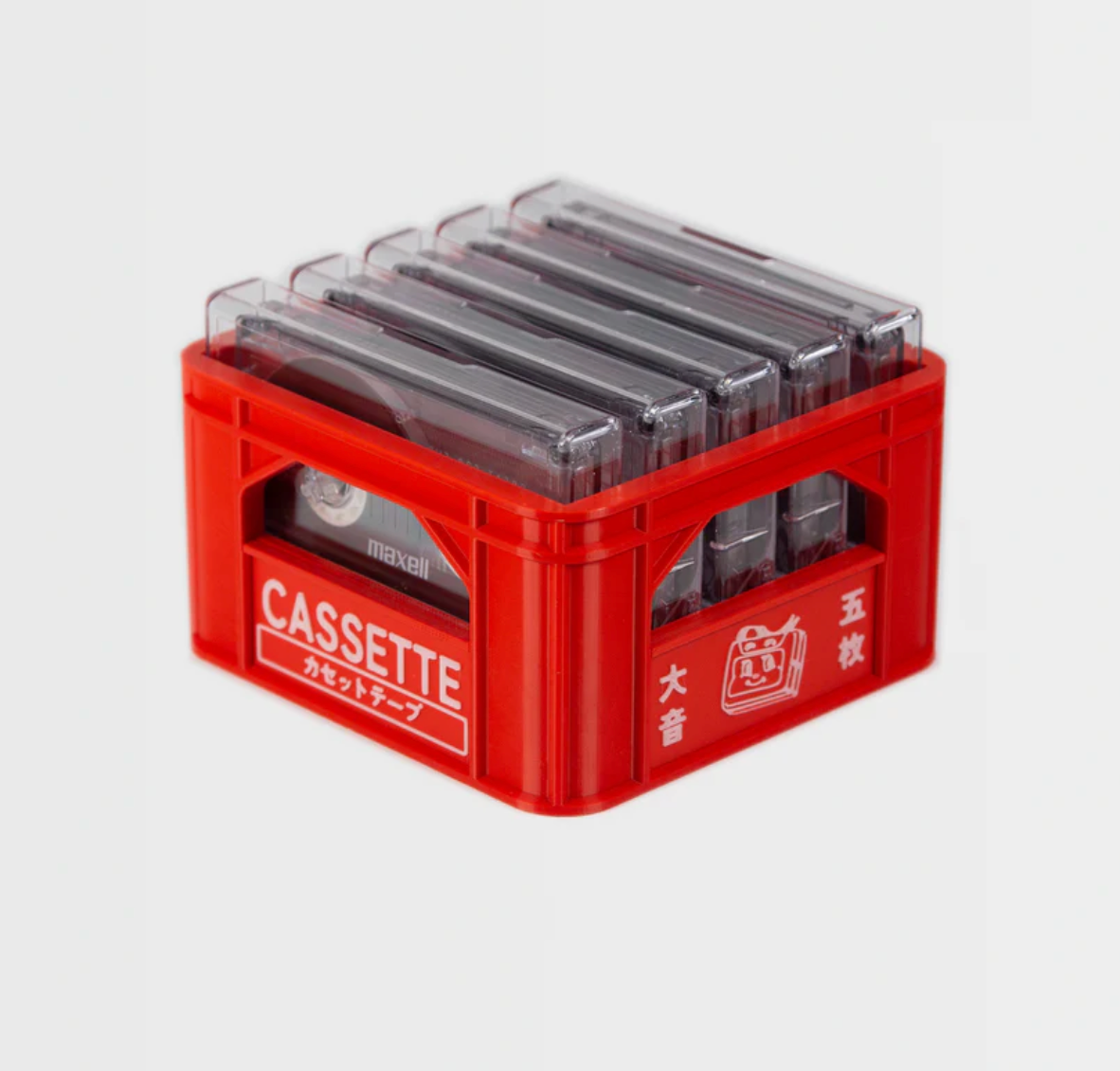 Japanese Beer Cassette Crate (Red)