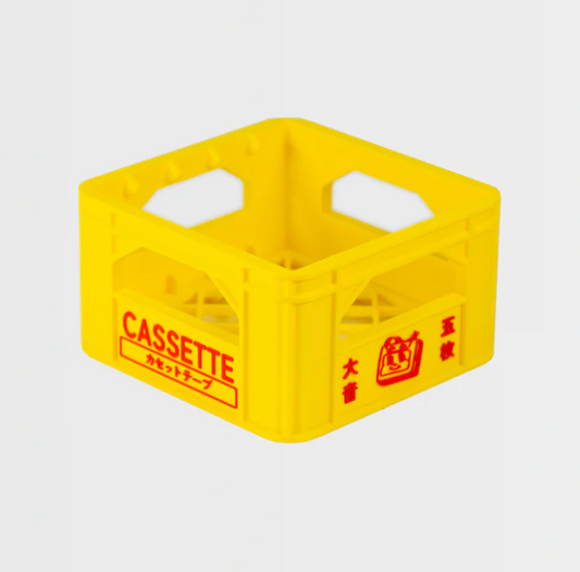 Japanese Beer Cassette Crate (Yellow)