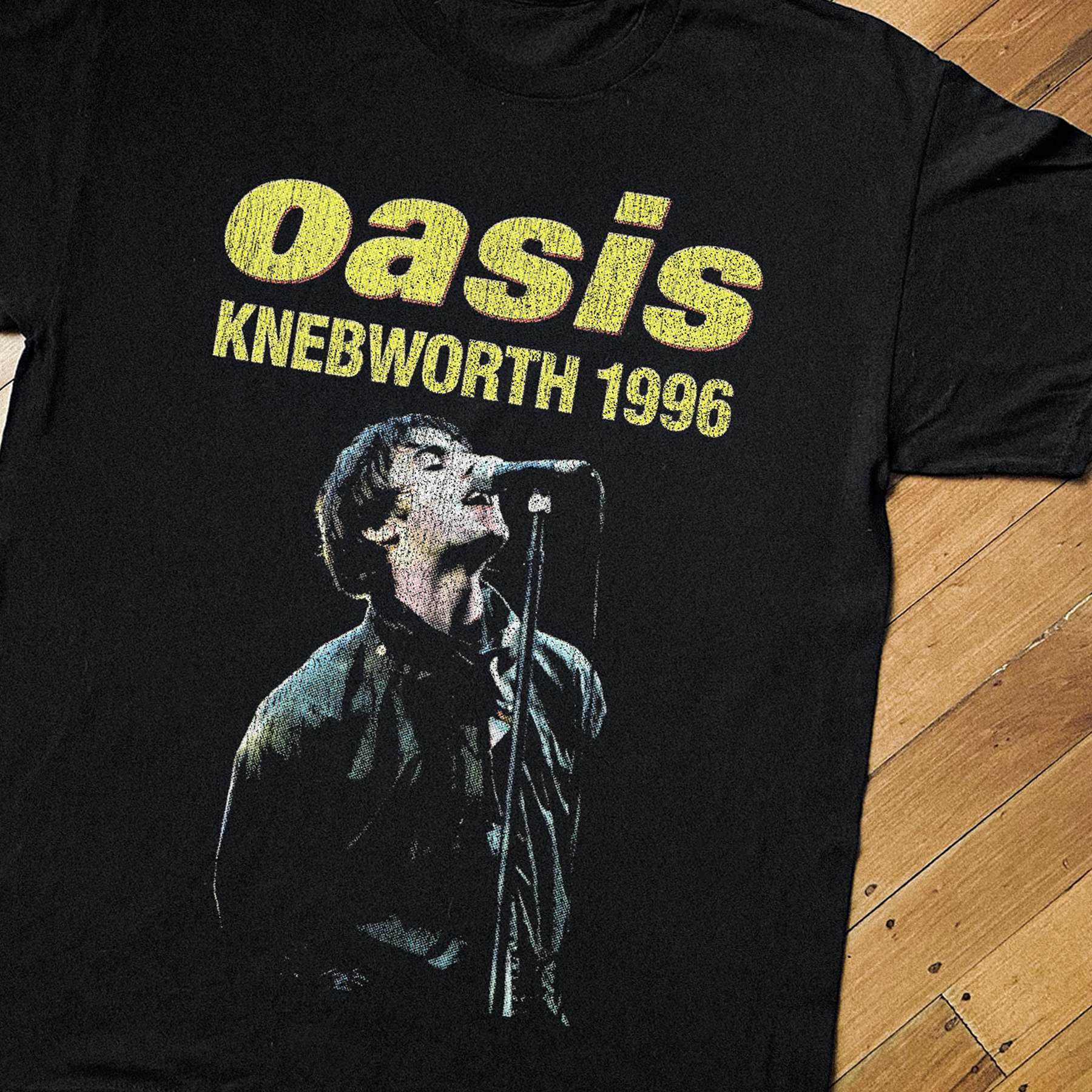 96 Oasis Live From Knebworth Black T-Shirt – Resident Vinyl